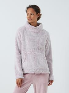 Флисовый топ с высоким ворсом John Lewis, розовый