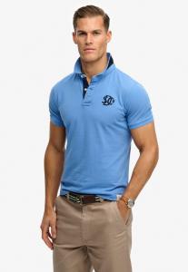 Superdry & Co Поло в цвете Marine Blue, Royal Blue