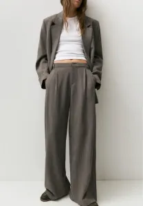 Полосатые брюки Pull&Bear, Dark Brown