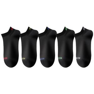 Носки Warrior No Show Мужские 5 пар (Ярко-красный+Золотой+Ярко-синий+Зеленый+Белый)