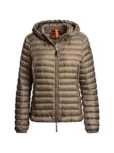 Пуховик с капюшоном Genie Parajumpers, коричневый