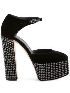 Giuseppe Zanotti туфли Bebe 150 с кристаллами, черный