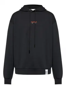 Худи с графичным принтом и кулиской Iceberg, черный