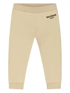 Спортивные брюки с вышитым логотипом Balmain Kids, нейтральный