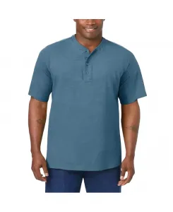 Футболка-хенли облегченная Big & Tall без усадки KingSize, синий