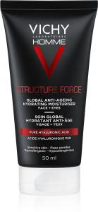 Укрепляющий крем Homme Structure Force против морщин с гиалуроновой кислотой Vichy, 50 мл