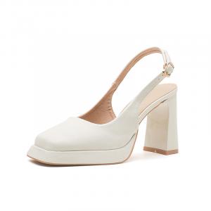 Bamiti Серебряные женские туфли на платформе с массивным каблуком 9 см, цвет Silver