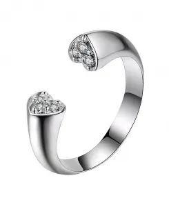 Кольцо в форме сердца с кубическим цирконием Hollywood Sensation, silver
