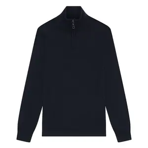Свитер Lyle & Scott Tonal Eagle Marino half zip, синий