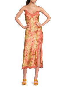 Платье-комбинация миди из шелка с цветочным принтом Peride Cami NYC, цвет Sunset Multi