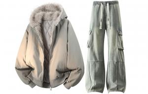 Повседневный худи Unisex Casual Sportswear X1617, серый mountain hawk jacket+желтый mud jeans