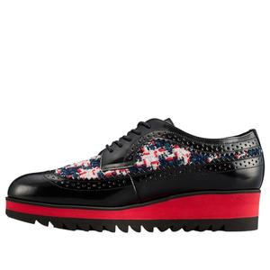 (WMNS) Onitsuka Tiger Brogue 'Black Classic Red Tweed'