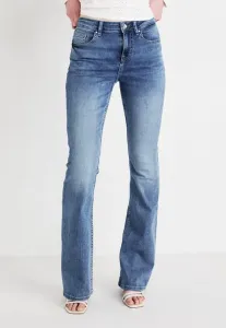 Джинсы onlrush средней посадки, расклешенные, прямого кроя. Only, Medium Blue Denim