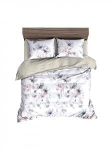 Постельное белье Porto белого цвета Traumschlaf, 240x220 (2x 80x80 см)