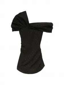 Драпированный топ в горошек Esen ISABEL MARANT, черный