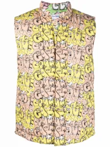Жилет с логотипом из коллаборации с Kaws Comme Des Garçons Shirt, желтый