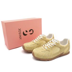 JOSINY Амортизирующие, противоскользящие, износостойкие, дышащие, низкие повседневные туфли, женские, желтые