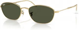 Женские солнцезащитные очки Ray-Ban RB3749 овальной формы, Gold/Green