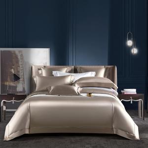 HAMMYKOTI Комплект постельного белья из египетского хлопка сатиновое переплетение 1000 нитей Coffee