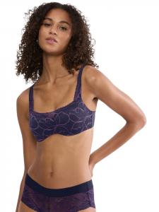 Triumph Бюстгальтер балконет темно-синего цвета