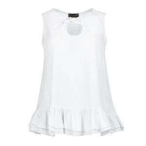 Топ с вырезом-капля и бантом в виде подснежника Conquista, белый