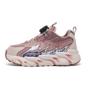 Детские кроссовки с амортизацией и износостойкостью HOBIBEAR, розовый/фиолетовый