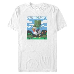 Футболка с принтом "Big & tall zombie chicken jockey" Minecraft