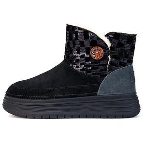 Утепленные высокие короткие ботинки для женщин Joy&Mario, черный