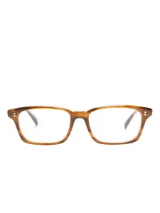 Очки Edelson в прямоугольной оправе Oliver Peoples, коричневый