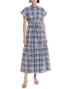 Платье макси Mumi Broderie от Ro’s Garden Ro's Garden, синий