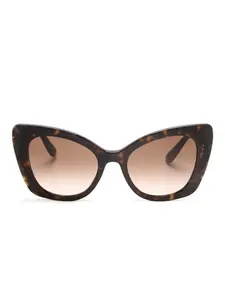 Солнцезащитные очки в оправе 'бабочка' с логотипом Dolce & Gabbana Eyewear, коричневый