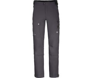 BERGSON Штаны для походов из переработанного материала, эластичные, 7 карманов, серые