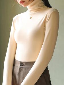 Женская водолазка в рубчик, сшитая по индивидуальному заказу Doux Belle, цвет Beige