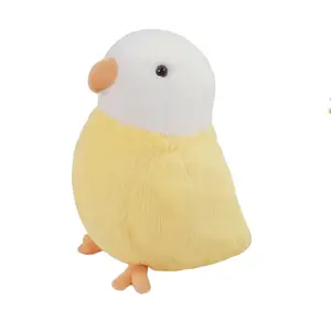 Попугай плюшевая игрушка 30 см высота Mr. Toy, желтый