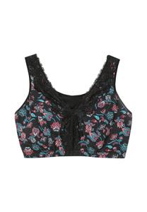 Бюстгальтер без косточек в форме бюстье с кружевной отделкой Sheego, зеленый