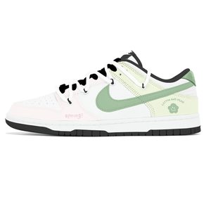 Nike Кроссовки для скейтбординга Dunk Lemon Joy, устойчивые к истиранию, низкие, унисекс, розово-зеленые