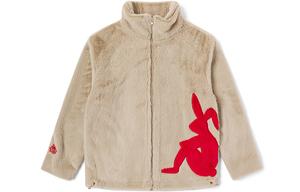 Женская бархатная куртка CNY цвета хаки - 602 Kappa