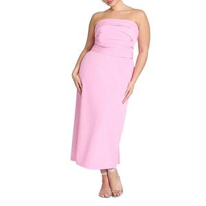 Женское платье с плиссированным лифом и бантом, plus size Eloquii, Begonia Pink