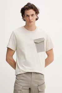 Хлопковая футболка G-Star, бежевый