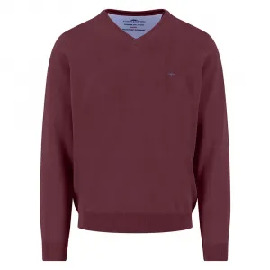 Свитер Fynch Hatton 1514211 v neck, фиолетовый