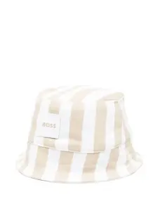Панамка с полосатыми деталями Boss, бежевый