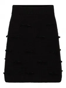 Мини-юбка с бантом Nina Ricci, черный