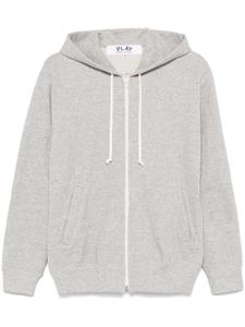 Comme Des Garçons Play худи с нашивкой, серый