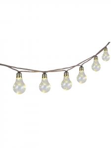 Globo lighting Солнечная гирлянда "SOLAR LIGHT STRING PLASTIC AMBER, 50XLED" коричневого цвета