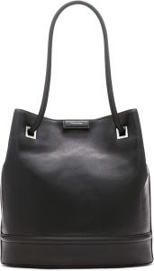 Женская сумка-тоут Calvin Klein Ash - North/South, веганская кожа, 2 кармана, Black/Silver