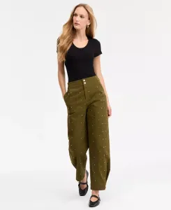 Женские зауженные брюки со шпильками I.N.C. International Concepts, зеленый