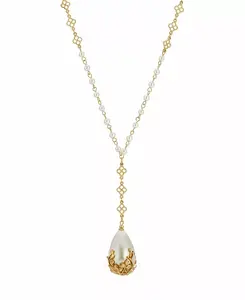 Женское ожерелье из искусственного жемчуга 2028, white