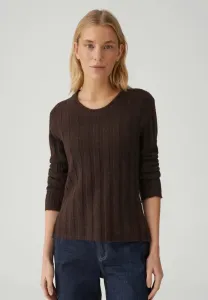 Узкий ребристый джемпер Opus, Coffee Bean