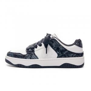 LAZY BONS Стильные кроссовки для скейтбординга унисекс, Черно-белый