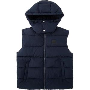 Diesel Мужской жилет темно-синего цвета со съемным капюшоном